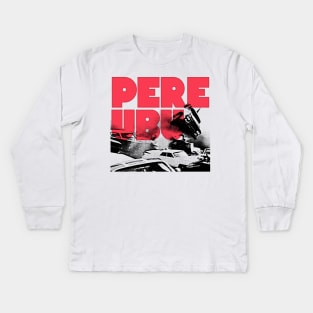 Pere Ubu // Retro Style Fan Art Design Kids Long Sleeve T-Shirt